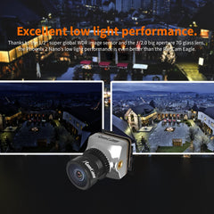 RunCam Phoenix2 Nano Freestyle FPV Camera 1000TVL 1/2" COMS Sensor 2.1mm (M8) FOV 155° 4:3/16:9 PAL/NTSC switchable for FPV Drone Copter Quadcopter