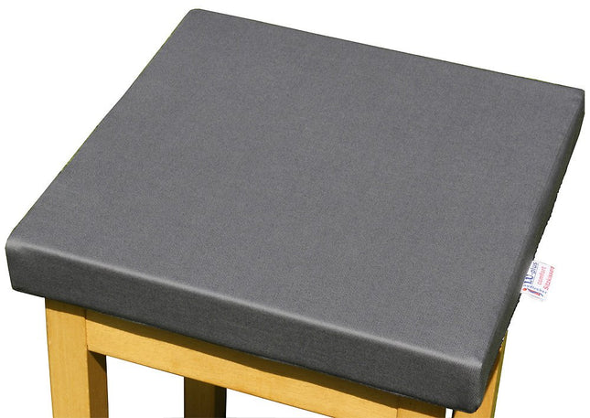 LUplus Orthopedic booster seat 40x40x height 5 cm cotton twill, slate grey