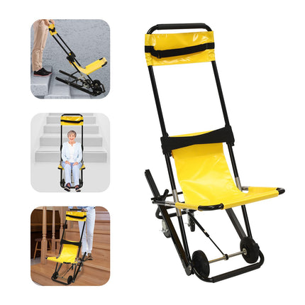 Manual Lift Stair Chair, Foldable Stair Lifts Portable Evacuation Chair for Daily Transfer - Sturdy Construction - Manual Lift Stair Chair