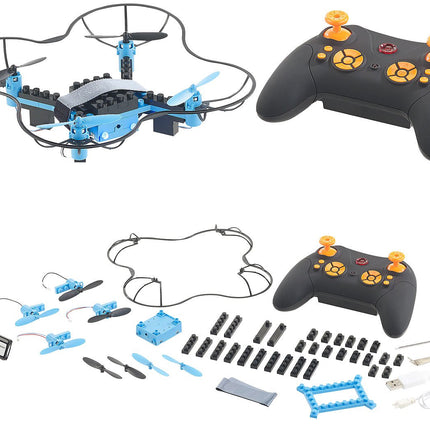Simulus drone kit: quadcopter kit, 38 pieces, 2.4 GHz remote control, 3D flight maneuvers (drone kit with remote control, complete quadcopter kit, gift crafting)