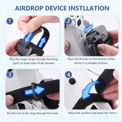 Airdrop System Drone Payload Transport Release Device for Mini 4 Pro for Mavic 2 3 Air 3 Accessories for Fishing Bait Wedding Party Drone Rescue Supplies and Drop Device