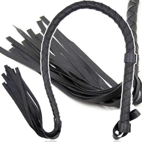 Exotic Whip Whip for Slaves 85cm Faux Leather Sex Whip for Women BDSM Whip Flogger for Sex Sadomaso Sex Toy for Couples Durable ABS Handle Whips Erotic Play FOPS B21-6