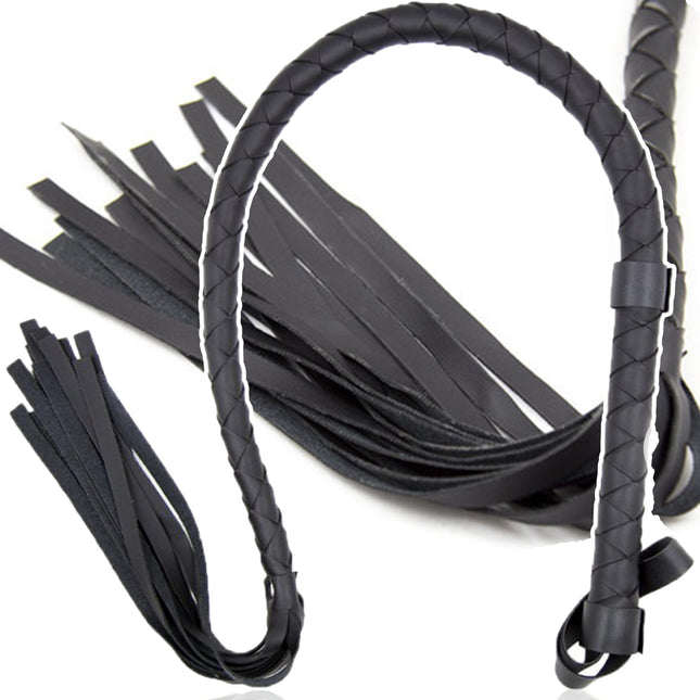 Exotic Whip Whip for Slaves 85cm Faux Leather Sex Whip for Women BDSM Whip Flogger for Sex Sadomaso Sex Toy for Couples Durable ABS Handle Whips Erotic Play FOPS B21-6