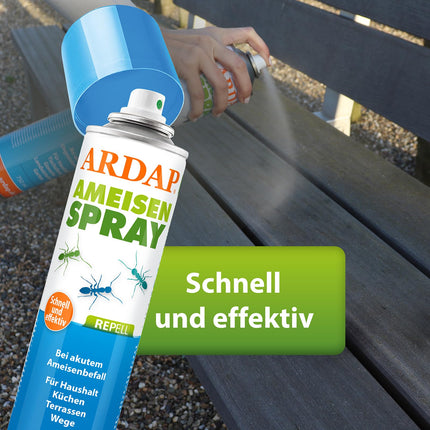 ARDAP Repell Ant Spray 400ml - Ant spray for outdoors &amp; against ants in the house - Ant remedy - Ant spray for acute ant infestation - Works quickly &amp; effectively (PT19)