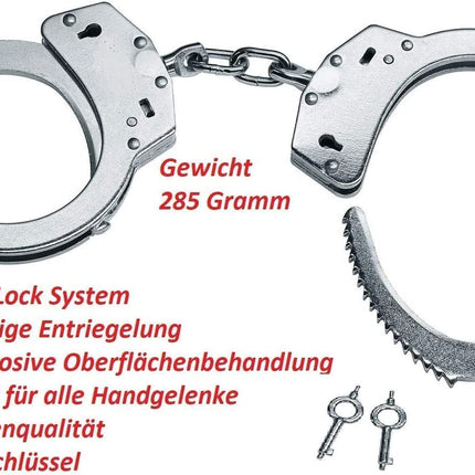 KS-11 Police handcuffs for bondage with key - Security equipment in authority quality - Professional SM sex toy for couples - sex handcuff - robust, stable handcuffs made of steel at a TOP PRICE