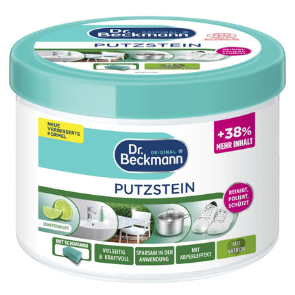 Dr. Beckmann Cleaning Stone | Universal cleaner for the entire household | Including cleaning sponge | 550 g