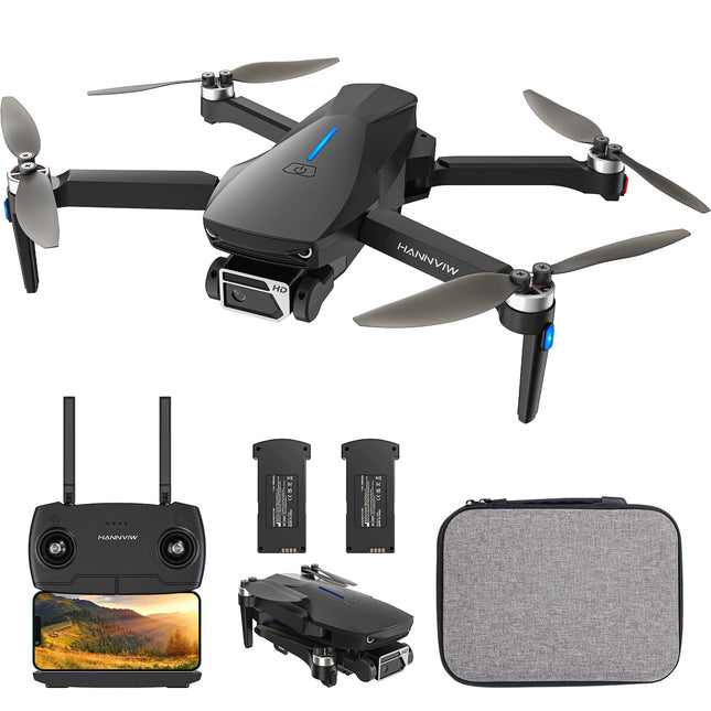 HANNVIW H220 GPS Drone with 4k Camera for Adults, Under 249g, RC Quadcopter 5G FPV Transmission, Brushless Motor, Long Range, Smart Return, Spot Mode, Follow Mode for Beginners