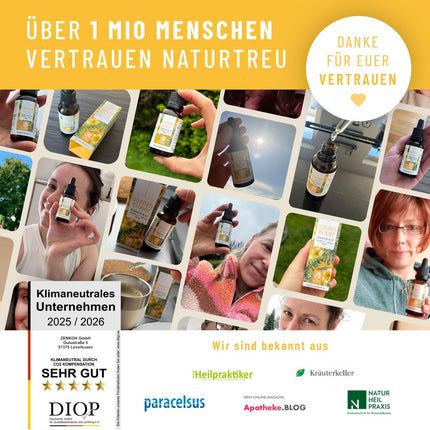NATURTREU® Vitamin D3 K2 Drops high-dose &amp; vegan - 20,000 IU Vitamin D3 + Vitamin K2 MK7 200 mcg per dose (depot)