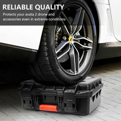 FPVtosky Avata 2 Case, Waterproof Carrying Case for DJI Avata 2 Drone/Fly More Combo, Fits DJI Goggles 3, RC Motion 3 &amp; DJI FPV Remote Controller 3 Accessories [CASE ONLY]