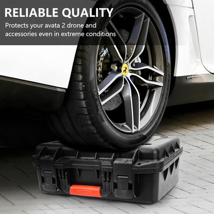 FPVtosky Avata 2 Case, Waterproof Carrying Case for DJI Avata 2 Drone/Fly More Combo, Fits DJI Goggles 3, RC Motion 3 &amp; DJI FPV Remote Controller 3 Accessories [CASE ONLY]