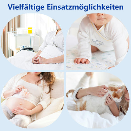 Disposable incontinence bed pads 60x90cm, 25 pieces, waterproof and ultra-absorbent bed pads with fixing strips for babies, adults and seniors