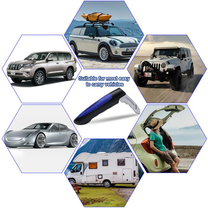 Car exit aid for seniors, 2 pieces car entry aid, emergency hammer car, support handle car handle for seniors, disabled