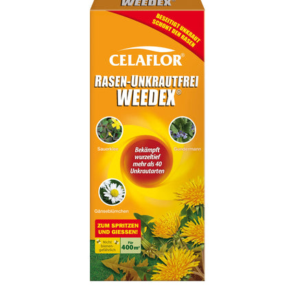 Celaflor Lawn Weed Free Weedex, weed killer for controlling weeds in lawns, 400ml concentrate