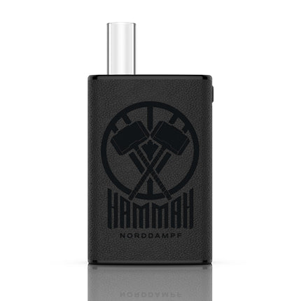 Norddampf HAMMAH Herb Vaporizer | Compact premium vaporizer for herbs | Hybrid heating technology | 1600mAh battery | 30s heat-up time | Insulated airway | 5 temperature levels | DEEP BLACK