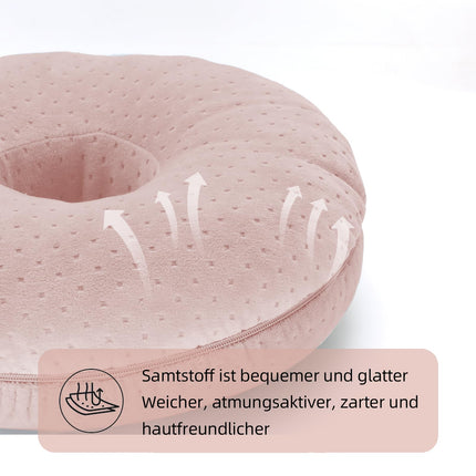 Topzora Piercing Pillow with Hole – Donut Pillow for Side Sleepers to Relieve Ear Pain, Piercing Pillow Side Sleepers for Ear Pain Relief, Donut Ear Pillow-Pink