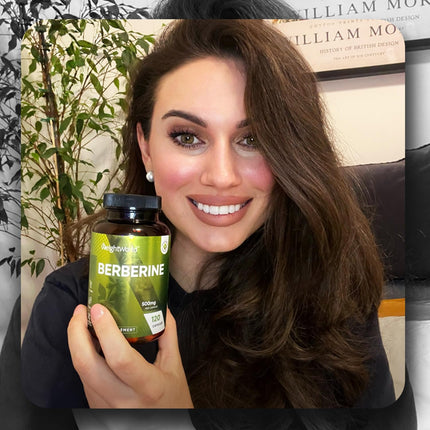 Berberine 500mg - 4 Month Supply - 120 Vegan Berberine Capsules - 1 Capsule Per Day - Magnesium Stearate Free - By WeightWorld