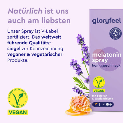 Melatonin Spray Berry - Premium: 5 times higher dosage* for 220 days + Passionflower, Valerian, Lemon Balm, Lavender, Vitamins B6 &amp; B1 - Sleep Spray without alcohol, sugar-free and vegan