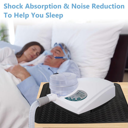 CPAP silicone protective mat, waterproof mat, shock-absorbing bedside table protective mat for noise reduction, non-slip protective pad, to keep the CPAP machine stable on the CPAP bedside table