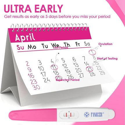 5 Pack Pregnancy Test, Pregnancy Detection Precise and Fast Results, HCG Detection, Early Pregnancy Test Fast Detection Sensitive Pregnancy Test