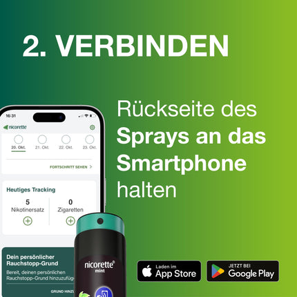 NICORETTE Spray three-pack with mint flavor – Quit smoking with nicotine spray – 1 spray replaces up to 150 cigarettes – for smoking cessation