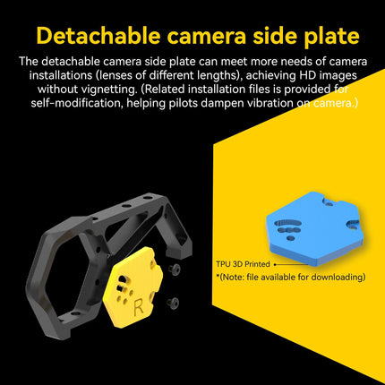 Master 5 V2 Drone Frame - 226mm wheelbase, lightweight design, anti-vibration stack structure, CNC aluminum alloy head, compatible with DJI O3 Air Unit, ideal for freestyle flying