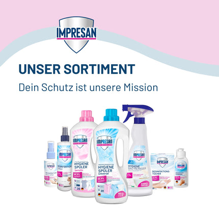 IMPRESAN Disinfectant Hand Spray | Hygienic cleanliness without water | Suitable for hands and face masks | Effective against bacteria and viruses | 100 ml