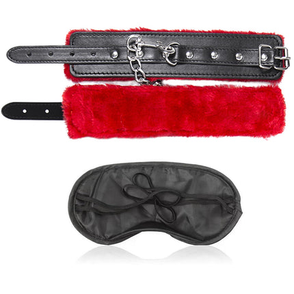 BDSMYOU Handcuffs Sex Bed &amp; Eye Mask, Bondage Set Restraint Set, Restraints Sex Set, Blindfold Sex Bed &amp; Handcuffs Sex, Handcuffs Handcuffs, BDSMs Toys Hard, BDSMs Toys, Sex Toys Both (A)