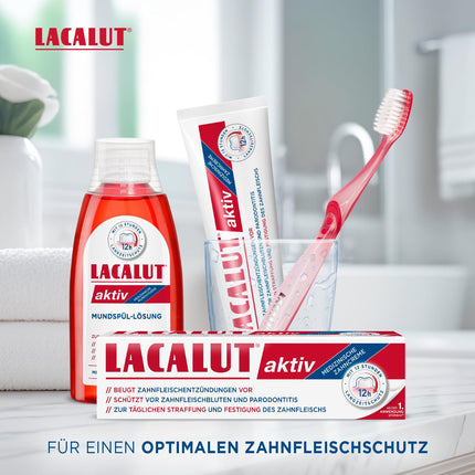 LACALUT ACTIVE TOOTHPASTE, 100ml Toothpaste, immediately noticeable tightening and strengthening of the gums, effective dental &amp; gum care, 1 x 100ml