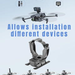 WTSUNFI Mavic 3 Landing Gear with Airdrop, for DJI Mavic 3 (Airdrop Landing Gear),Flower (Ring) Delivery/Drone Fishing/Party Gift Delivery/Search and Rescue/Non-contact Medical Item Delivery