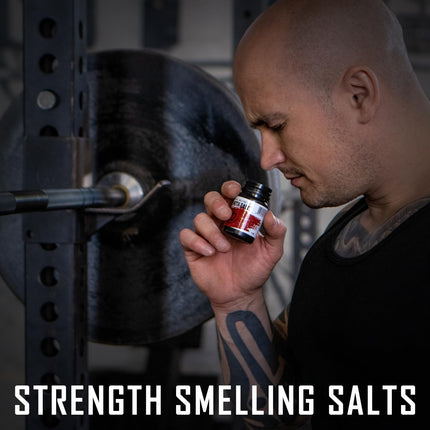 Strength Shop Smelling Salts made from extra strong ammonia, 1 x 50 ml, smelling salt for extreme focus and alertness, ideal as ammonia smelling ampoules for the gym, strength training, powerlifting, etc.