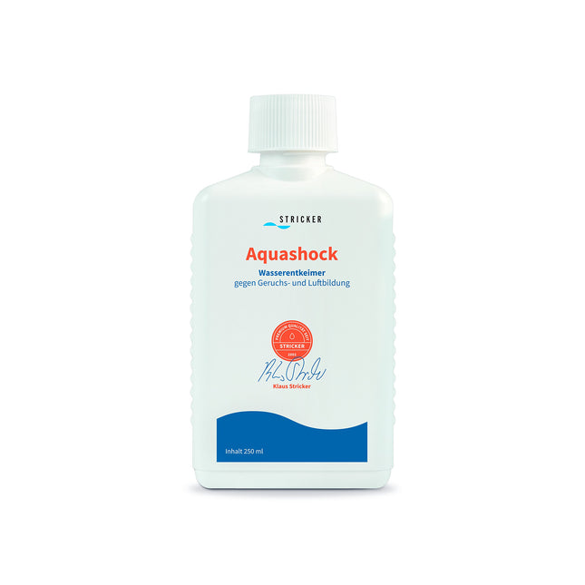 Strickerchemie Aquashock disinfectant treatment for waterbeds