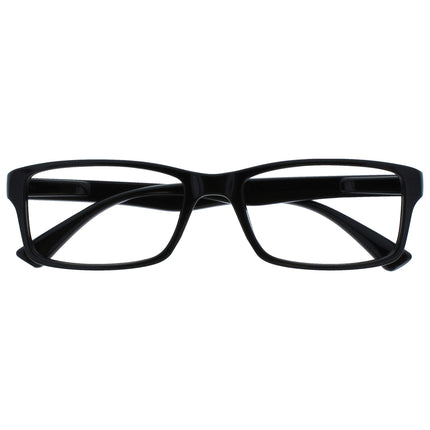 The Reading Glasses Company Black Readers Designer Style Men Women UVR092BK +1.00
