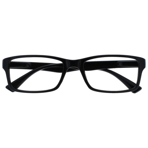 The Reading Glasses Company Black Readers Designer Style Men Women UVR092BK +1.00