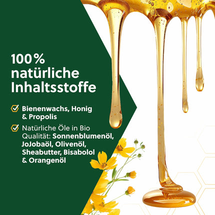 beegut Propolis ointment for natural skin care and protection, high-quality propolis cream, certified natural cosmetics from the Allgäu region, sustainably packaged