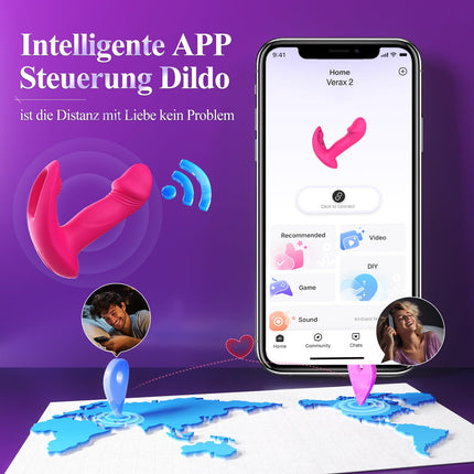 Sex Toys for Women Couples Dildo Vibrator, 9x9 Modes Swing-Thrust Vibration for Women Sex Toys, Vibrator Sets for Women Clitoris Dildos Hollow Carved Sex Toyset for Woman Couple Set