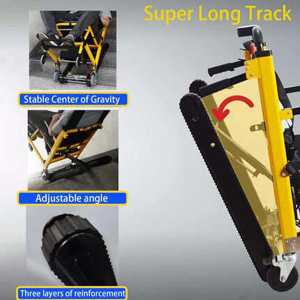 Crawler stair climber wheelchair, electric crawler stair climber, portable sack truck stair climber, can go up and down stairs, chair, stair climbing wheelchair for elderly patient