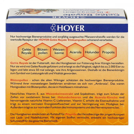 hoyer jelly roy.+bluetenpol.+wheat k. drinking camp 10X10ml