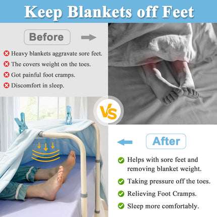 Ceiling Lifter Foot Cradle Lifting Bar for Feet Adjustable Ceiling Support Lifter Holder Bed Foot Tent Ceiling Riser Sheet Elevation Heavy Duty Steel Medical Accessory Leg Knee Ankle Surgery