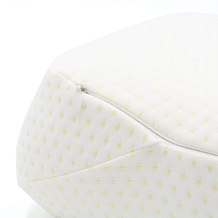 Lifenaxx 2-in-1 pillow for neck pain in the office, in the car, in bed, on the couch/knee pillow for side sleepers LX-038 - ergonomic pillow - made of high-quality memory foam