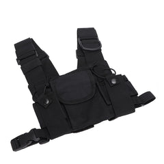 Gugxiom Radio Shoulder Holster, Universal Walkie-Talkies Chest Bag, Radio Chest Rig Holster Pack, High-Quality Fire Department Military Grade, for Construction Sites of Police Production Workshops