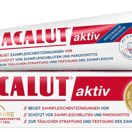 LACALUT ACTIVE TOOTHPASTE, 100ml Toothpaste, immediately noticeable tightening and strengthening of the gums, effective dental &amp; gum care, 1 x 100ml