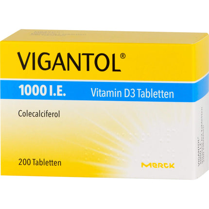 Vigantol 1,000 IU vitamin D3 tablets, 200 pcs