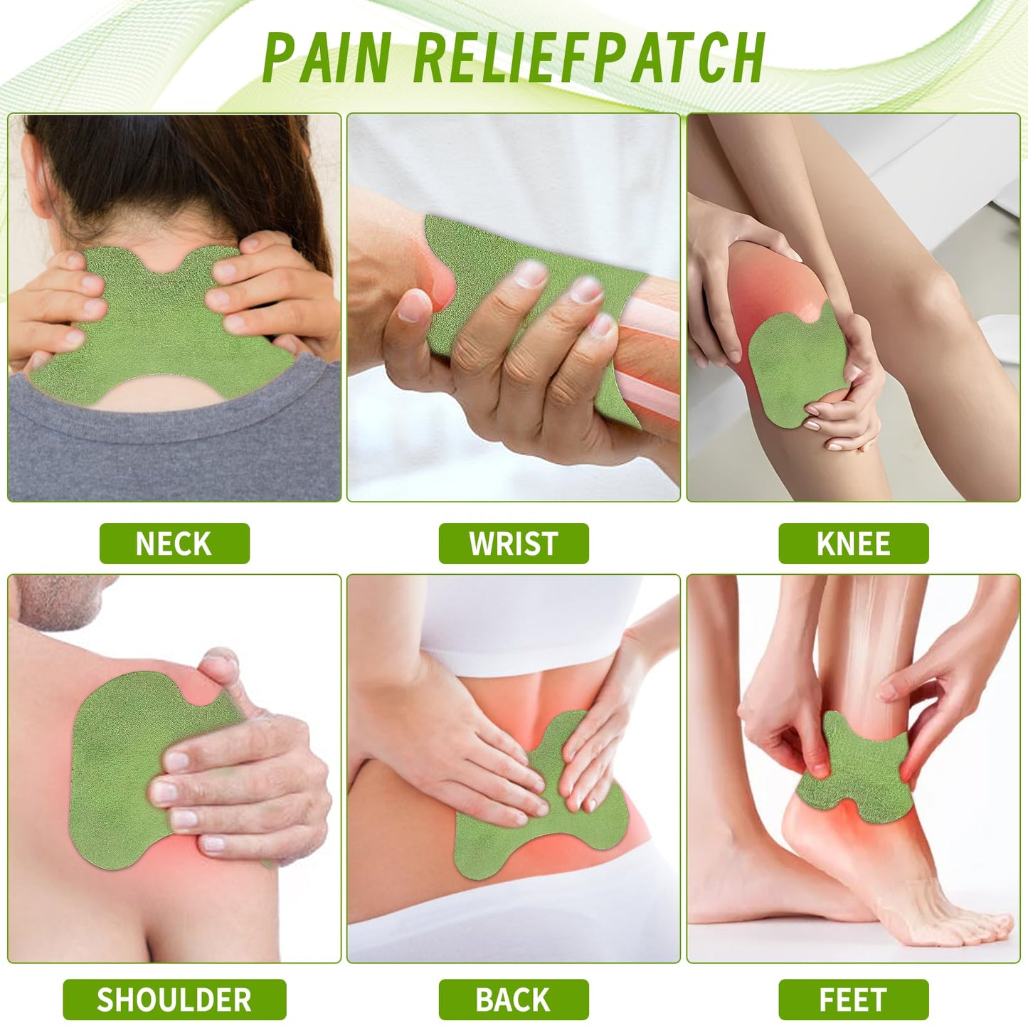30 Stück Kniepflaster Gegen Schmerzen,Pain Relief Patch,Knieschmerzlinderungs Pflaster,Pflaster für Schmerzlinderung Knie, Rücken,Nacken,Schultern,Tiefenwärme zum Entspannen Lockern Muskeln