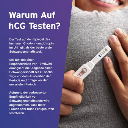 5 x Aydmed Profi Early Pregnancy Test | Ultra-sensitive pregnancy test for detecting pregnancy in urine | Accuracy over 99% | Test 6 days before your missed period
