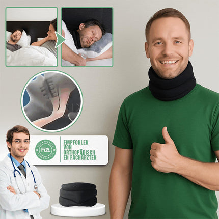 Reiteag Neck Support Vitavix Snoring, Neck Support Against Snoring, Neck Brace for Humans, Relieves Pressure in the Spine, Stop Snoring and Sleep Apnea from the First Night