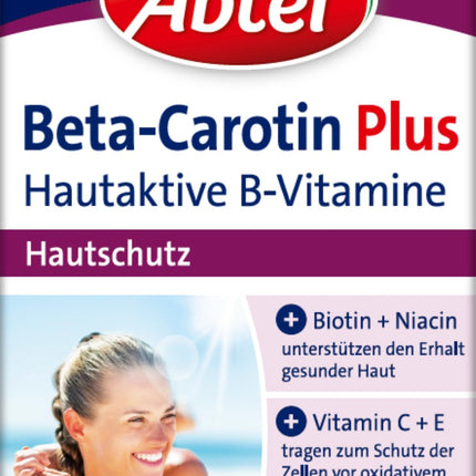 Abtei Beta-Carotene Plus – For the maintenance of healthy skin – Gluten-free, Lactose-free – Bulk pack – 150 capsules for 5 months