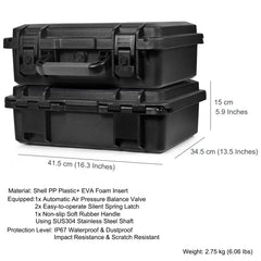 LEKUFEE Waterproof Case for DJI Avata 1 Drone, Fly Smart Combo, Goggles 2/V2/Integra, RC Motion 3/2, FPV Motion 3/2, and Accessories (Carrying Case Only) (Not for DJI AVATA 2)