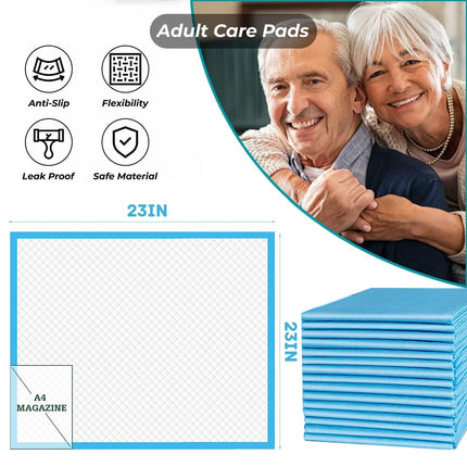 Disposable incontinence pad for beds 60x60 cm absorbent bed pad waterproof medical pads for seniors patients children 15 pieces