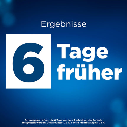 Clearblue Pregnancy Test Ultra Early Test Combo Pack Triple-Check, 3 Tests (1 digital 10mIU/ml, 2 visual 10mIU/ml), Pregnancy Test / Early Pregnancy Test, Results 6 Days Earlier