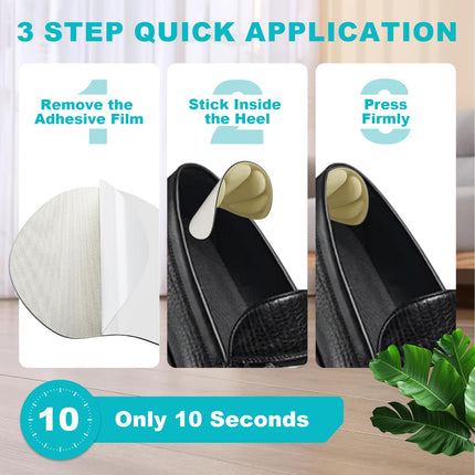 SURFOU Heel Pads for Shoes That Are Too Big, Memory Foam Heel Protector, Shoe Insoles Protector Against Blisters, Friction and Anti-Slip Heel Protection Pads, 6 Pairs